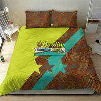 Quality Learning Center Bedding Set with School Supply Doodle Pattern