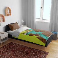 Quality Learning Center Bedding Set with School Supply Doodle Pattern