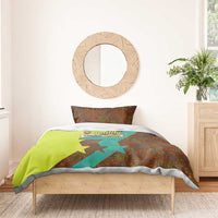 Quality Learning Center Bedding Set with School Supply Doodle Pattern