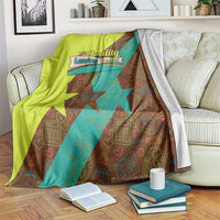 Quality Learning Center Blanket with School Supply Doodle Pattern