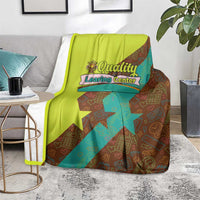 Quality Learning Center Blanket with School Supply Doodle Pattern