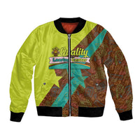 Quality Learning Center Bomber Jacket with School Supply Doodle Pattern
