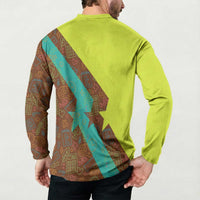 Quality Learning Center Button Sweatshirt with School Supply Doodle Pattern