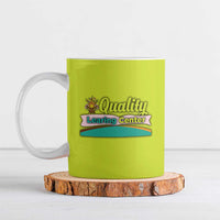 Quality Learning Center Ceramic Mug with School Supply Doodle Pattern