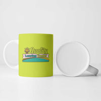 Quality Learning Center Ceramic Mug with School Supply Doodle Pattern