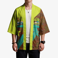 Quality Learning Center Kimono with School Supply Doodle Pattern