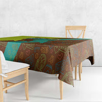 Quality Learning Center Tablecloth with School Supply Doodle Pattern