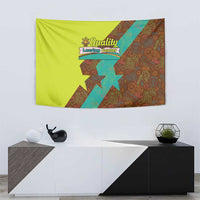 Quality Learning Center Tapestry with School Supply Doodle Pattern