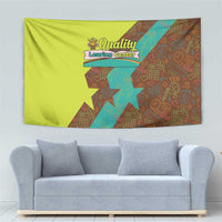 Quality Learning Center Tapestry with School Supply Doodle Pattern