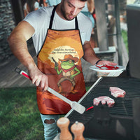 Cowboy Frog Outlaw Apron with Desert Sunset Silhouette Pattern