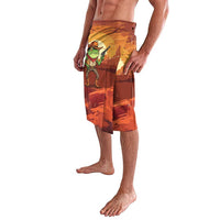Cowboy Frog Outlaw Lavalava with Desert Sunset Silhouette Pattern