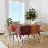 Cowboy Frog Outlaw Tablecloth with Desert Sunset Silhouette Pattern