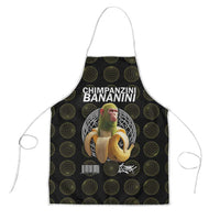 Chimpanzi Bananini Primate Apron with 3D Wireframe Globe Pattern
