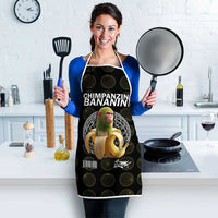 Chimpanzi Bananini Primate Apron with 3D Wireframe Globe Pattern