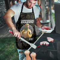 Chimpanzi Bananini Primate Apron with 3D Wireframe Globe Pattern