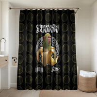 Chimpanzi Bananini Primate Bathroom Set with 3D Wireframe Globe Pattern