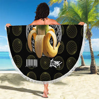 Chimpanzi Bananini Primate Beach Blanket with 3D Wireframe Globe Pattern
