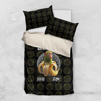 Chimpanzi Bananini Primate Bedding Set with 3D Wireframe Globe Pattern