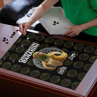 Chimpanzi Bananini Primate Puzzle with 3D Wireframe Globe Pattern
