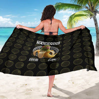 Chimpanzi Bananini Primate Sarong with 3D Wireframe Globe Pattern