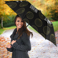 Chimpanzi Bananini Primate Umbrella with 3D Wireframe Globe Pattern