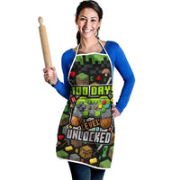 100 Days Level Unlocked Apron Gaming 100 Days of School Boys