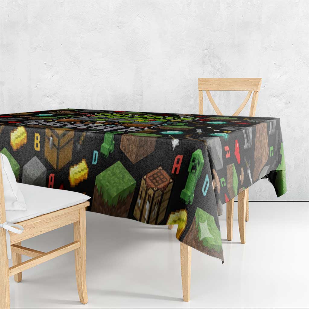 100 Days Level Unlocked Tablecloth Gaming 100 Days of School Boys