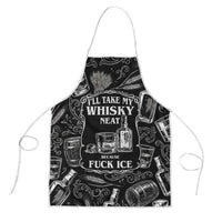 Whisky Neat Apron Vintage Bold Statement Design