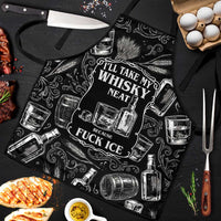 Whisky Neat Apron Vintage Bold Statement Design