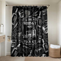 Whisky Neat Bathroom Set Vintage Bold Statement Design
