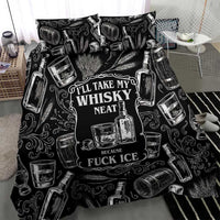 Whisky Neat Bedding Set Vintage Bold Statement Design