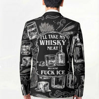 Whisky Neat Blazer Vintage Bold Statement Design