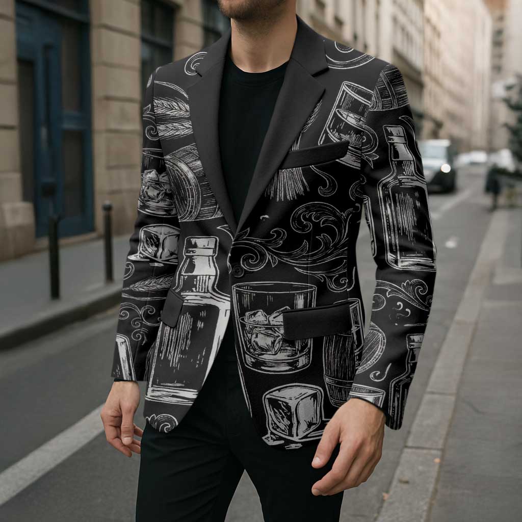 Whisky Neat Blazer Vintage Bold Statement Design