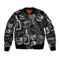 Whisky Neat Bomber Jacket Vintage Bold Statement Design