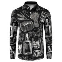 Whisky Neat Button Sweatshirt Vintage Bold Statement Design
