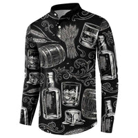 Whisky Neat Button Sweatshirt Vintage Bold Statement Design