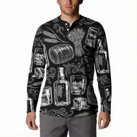 Whisky Neat Button Sweatshirt Vintage Bold Statement Design