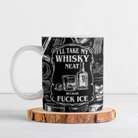 Whisky Neat Ceramic Mug Vintage Bold Statement Design