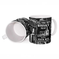 Whisky Neat Ceramic Mug Vintage Bold Statement Design