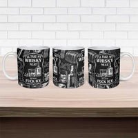 Whisky Neat Ceramic Mug Vintage Bold Statement Design