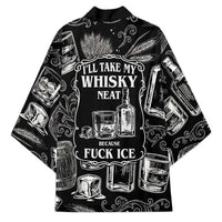 Whisky Neat Kimono Vintage Bold Statement Design