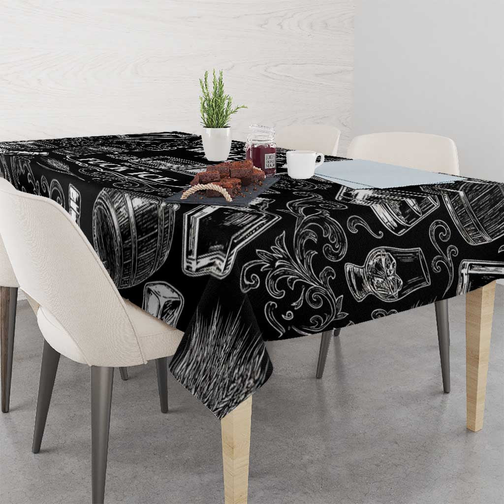 Whisky Neat Tablecloth Vintage Bold Statement Design