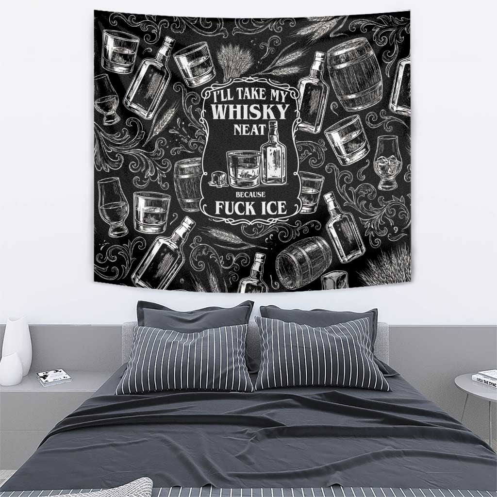 Whisky Neat Tapestry Vintage Bold Statement Design