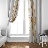 Hellas Athletic Window Curtain with Ancient Greek Shield Graphic and Numbered Back