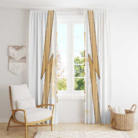 Hellas Athletic Window Curtain with Ancient Greek Shield Graphic and Numbered Back