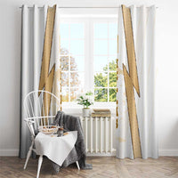 Hellas Athletic Window Curtain with Ancient Greek Shield Graphic and Numbered Back