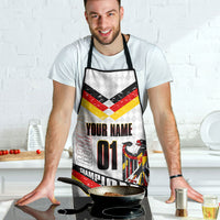 Personalized Germany Football Bear Mascot Apron Germany Flag Eagle Shield Distressed Comic Art