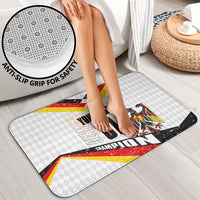 Personalized Germany Football Bear Mascot Bathroom Set Germany Flag Eagle Shield Distressed Comic Art