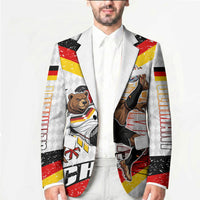 Personalized Germany Football Bear Mascot Blazer Germany Flag Eagle Shield Distressed Comic Art