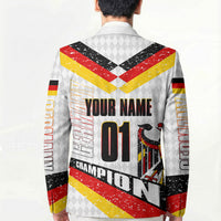 Personalized Germany Football Bear Mascot Blazer Germany Flag Eagle Shield Distressed Comic Art